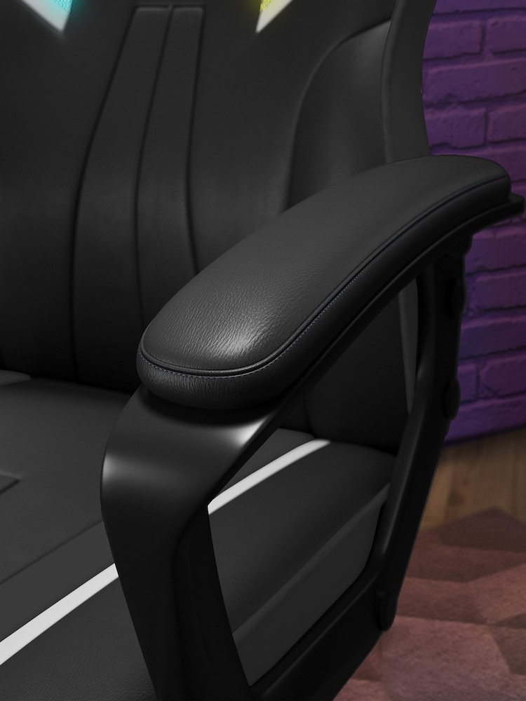 X Rocker Black Tempest RGB Ergonomic PC Office Gaming Chair - Image 6 of 6 X Rocker Black Tempest RGB Ergonomic PC Office Gaming Chair - Image 6 of 6