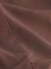 Chocolate Brown Cotton Blend Utility Skirt - Image 6 of 6