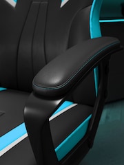X Rocker Neon Blue Tempest Ergonomic PC Office Gaming Chair - Image 5 of 6