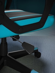 X Rocker Neon Blue Tempest Ergonomic PC Office Gaming Chair - Image 6 of 6
