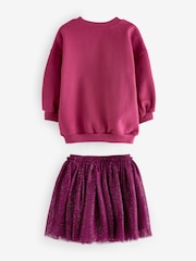 Purple Long Sleeve Sweater and Skirt Set (3mths-7yrs) - Image 7 of 8