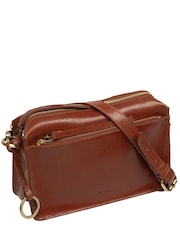 Marrón - Bolso bandolera de piel Azalea de Conkca - Imagen 4 de 6