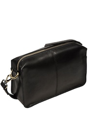 Negro - Bolso bandolera de piel Azalea de Conkca - Imagen 4 de 6