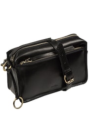 Negro - Bolso bandolera de piel Azalea de Conkca - Imagen 6 de 6