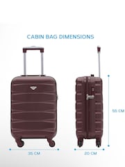 Flight Knight 55x35x20cm 4 Wheel ABS Hard Case Cabin Carry On Hand Luggage - Image 2 of 7