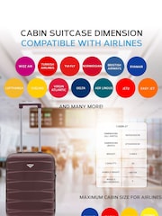 Flight Knight 55x35x20cm 4 Wheel ABS Hard Case Cabin Carry On Hand Luggage - Image 6 of 7