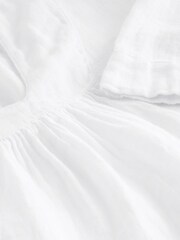 White Linen Shorts Set - Image 8 of 8