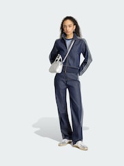 adidas Originals Blue Firebird Denim Track Top - Image 1 of 5