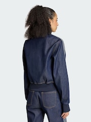 adidas Originals Blue Firebird Denim Track Top - Image 2 of 5