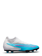 Nike White/Blue Adults Phantom Club Dynamic Fit Firm Ground Football Boots - Image 1 of 11