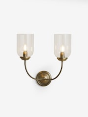 Brass Lincoln 2 Light Wall Light - Image 4 of 4