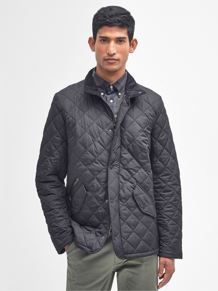 Barbour® Black Chelsea Quilted Jacket - Image 1 of 10