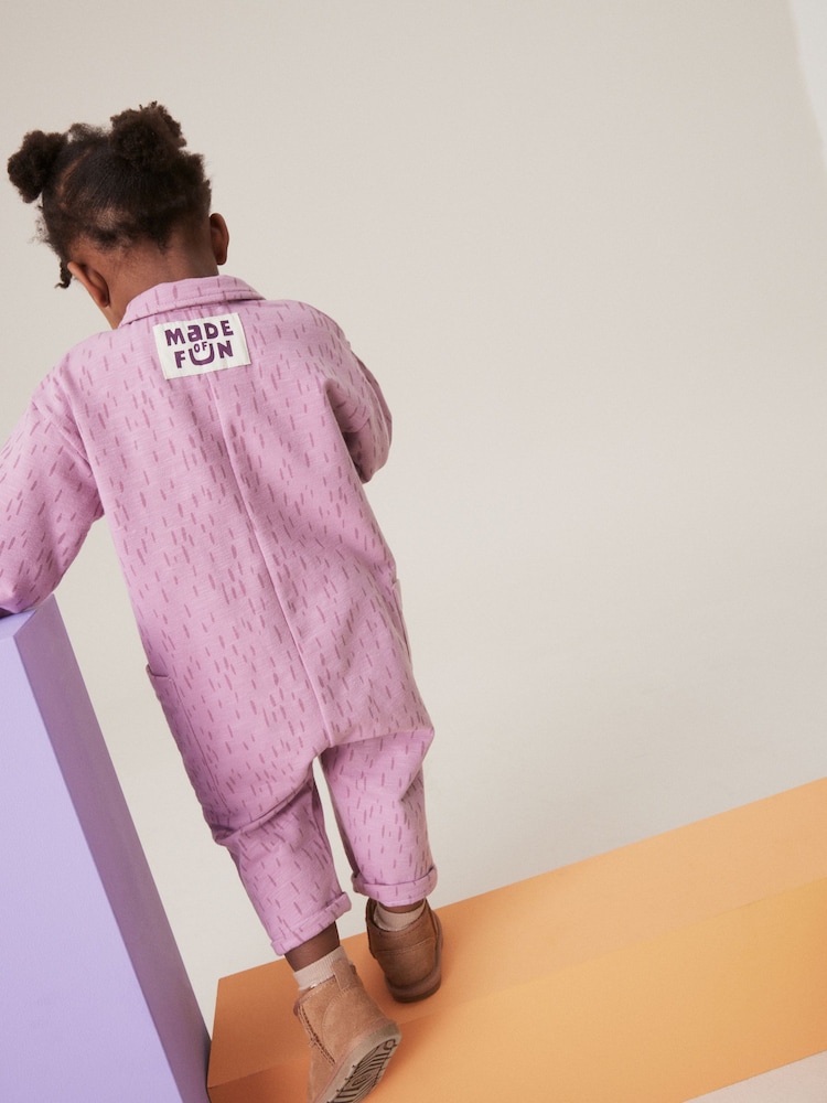 Lila - Langarm-Jumpsuit (3 M.—7 J.) - Bild 2 von 8 Lila - Langarm-Jumpsuit (3 M.—7 J.) - Bild 2 von 8