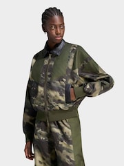 adidas Originals Green Equipment All-Over Print (AOP) Bomber Jacket - Image 1 of 5