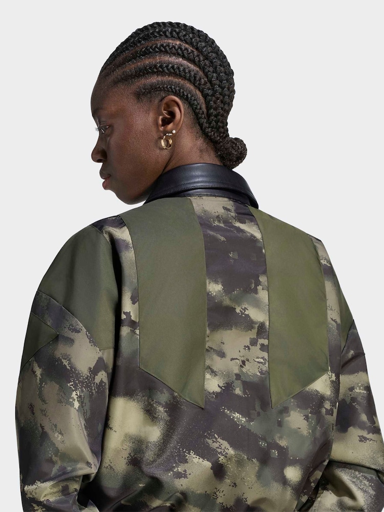 adidas Originals Green Equipment All-Over Print (AOP) Bomber Jacket - Image 5 of 5