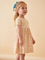 Več - kratek rokav; s kratkimi rokavi Rib Jersey obleka (3mths-7yrs) - Slika 1 iz 7