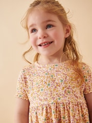 Več - kratek rokav; s kratkimi rokavi Rib Jersey obleka (3mths-7yrs) - Slika 4 iz 7