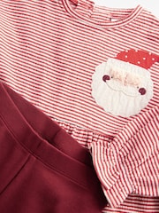 Red Long Sleeve Christmas Dress with Leggings (3mths-7yrs) - Image 3 of 3