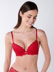 Boux Avenue Mollie Lace Padded Plunge Bra - Image 1 of 4