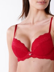 Boux Avenue Mollie Lace Padded Plunge Bra - Image 4 of 4