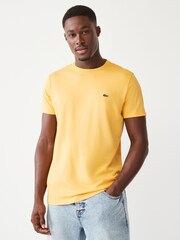 Lacoste Yellow Core Essentials Men T-Shirt - Image 1 of 4