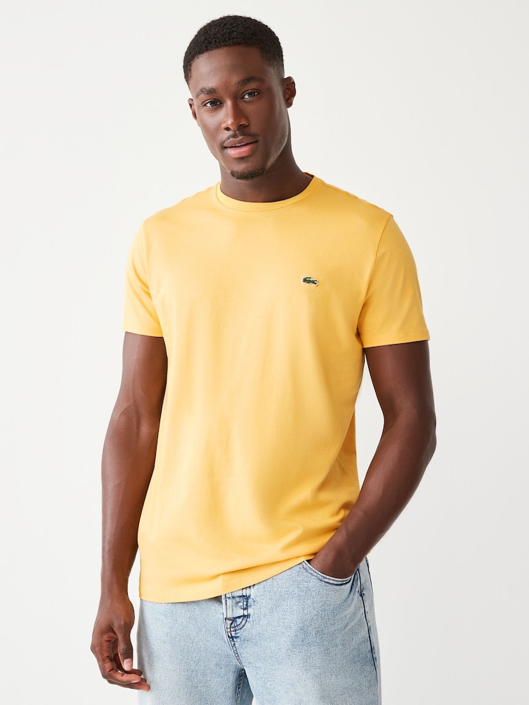 Lacoste Yellow Core Essentials Men T-Shirt - Image 1 of 4