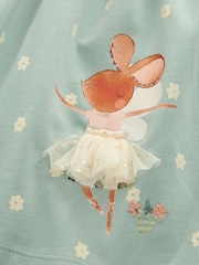 Pale Blue Character 100% Cotton Long Sleeve Jersey Dress (3mths-7yrs) - Image 8 of 10