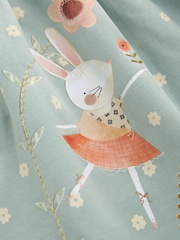 Pale Blue Character 100% Cotton Long Sleeve Jersey Dress (3mths-7yrs) - Image 9 of 10