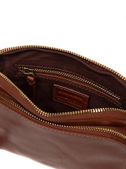 Conkca Brown 'Jay' Leather Cross-Body Bag - Image 5 of 6
