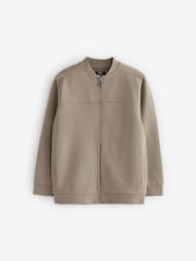 Mink Brown Smart Bomber Jacket (3-16yrs) - Image 1 of 3