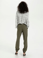 Kaffe White Debra Long Sleeve V-Neck Blouse - Image 2 of 6