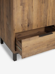 Dark Bronx Oak Effect Single, 1 Drawer Wardrobe - Image 11 of 12