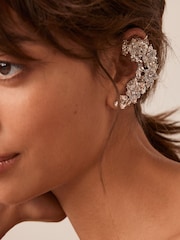 Silver Tone Sparkle Single Ear Cuff - Image 1 of 1