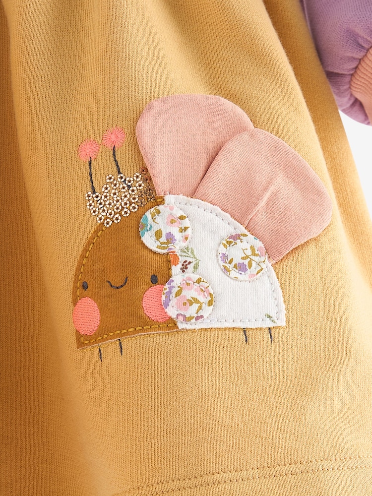 Yellow Character Long Sleeve Jumper Dress (3mths-7yrs) - Image 8 of 8
