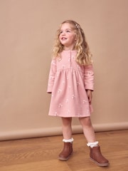 rožnata rožast vzorec - Hlačna jopica z gumbom (3mths-7yrs) - Slika 1 iz 7
