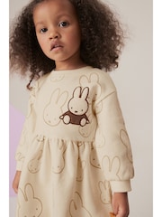Neutral Miffy Long Sleeve Sweat Dress and Leggings Set (3mths-7yrs) - Image 4 of 4