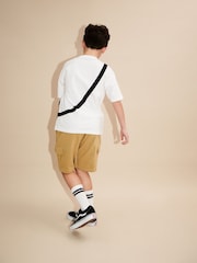 White/ Stone Utility Bag Short Sleeves 100% Cotton T-Shirt and Shorts Set (3-16yrs) - Image 3 of 7