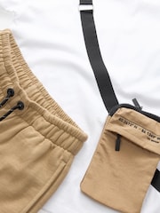 White/ Stone Utility Bag Short Sleeves 100% Cotton T-Shirt and Shorts Set (3-16yrs) - Image 7 of 7