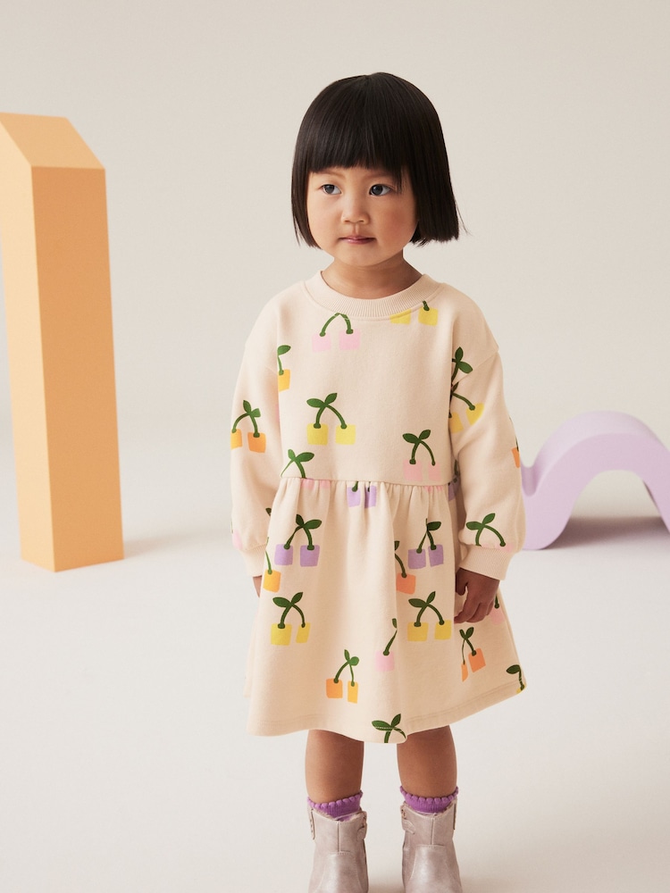 Multi Long Sleeve Jumper Dress (3mths-7yrs) - Image 1 of 8 Multi Long Sleeve Jumper Dress (3mths-7yrs) - Image 1 of 8
