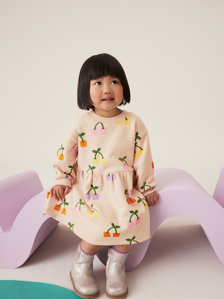 Multi Long Sleeve Jumper Dress (3mths-7yrs) - Image 2 of 8 Multi Long Sleeve Jumper Dress (3mths-7yrs) - Image 2 of 8