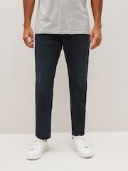 Blue Black Single Straight Fit Classic Stretch Jeans - Image 1 of 11