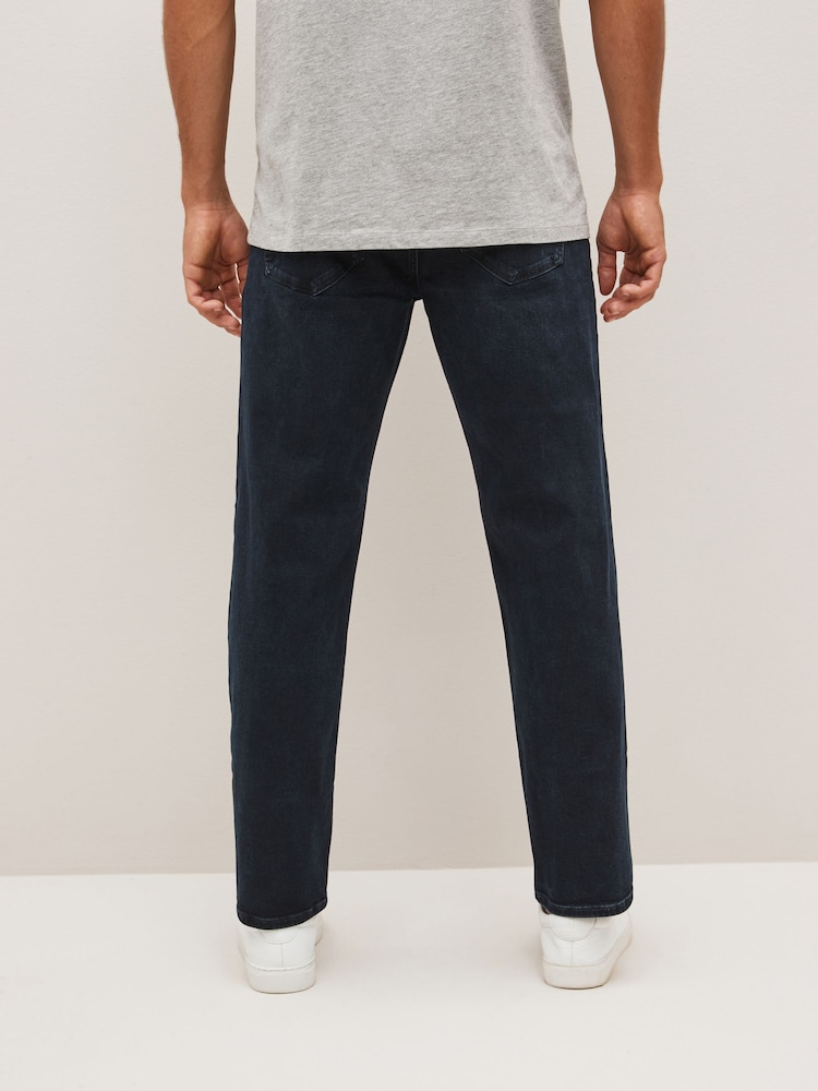 Bleu noir - Lit 1 place - Straight Fit Classic Jeans extensibles - Image 4 of 11
