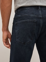 Blue Black Single Straight Fit Classic Stretch Jeans - Image 6 of 11
