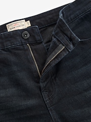 Blue Black Single Straight Fit Classic Stretch Jeans - Image 8 of 11