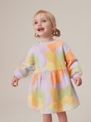 Lilac Rainbow Long Sleeve Jumper Dress (3mths-7yrs) - Image 1 of 6