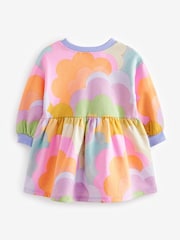 Lilac Rainbow Long Sleeve Jumper Dress (3mths-7yrs) - Image 5 of 6
