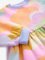 Lilac Rainbow Long Sleeve Jumper Dress (3mths-7yrs) - Image 6 of 6