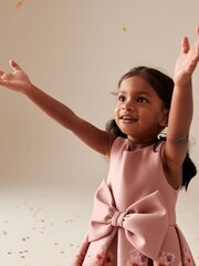 Nude Bow Party Dress (3mths-7yrs) - Image 3 of 8