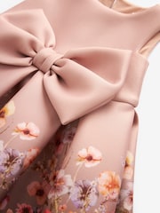 Nude Bow Party Dress (3mths-7yrs) - Image 8 of 8