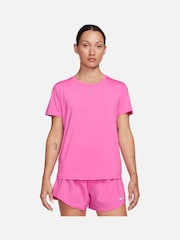 Nike Bright Pink One Classic Dri-FIT Short Sleeve Top - Image 1 of 6